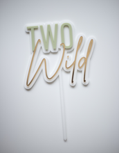 Load image into Gallery viewer, Two Wild Cake Topper

