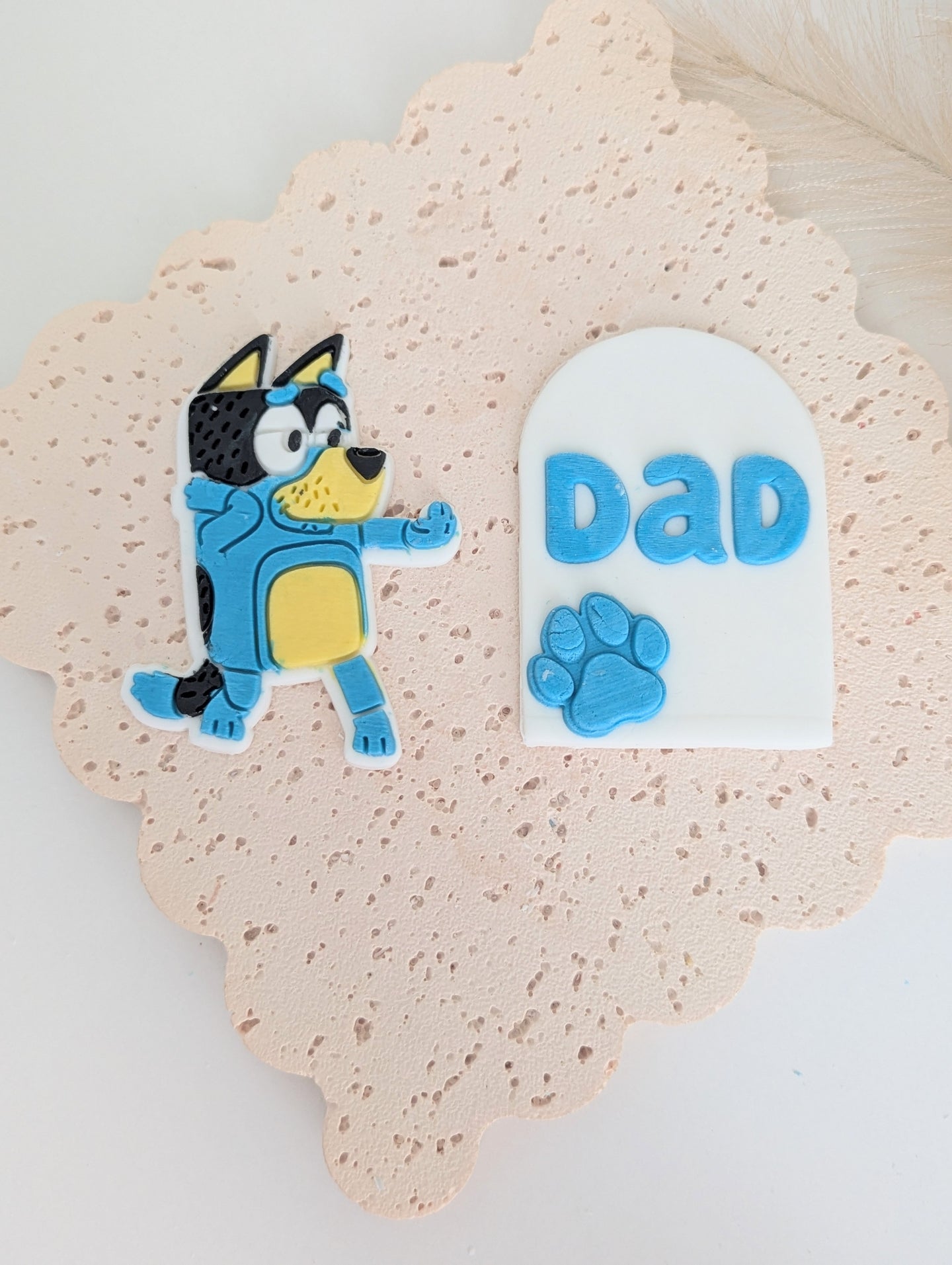 Dad with Paw Print Debosser and Cutter