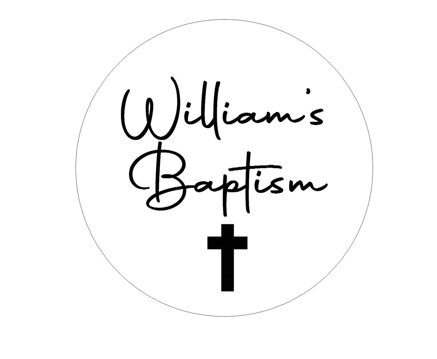 Custom Name with Baptism Embosser or Debosser
