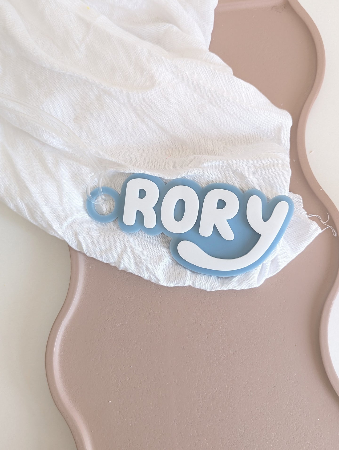 Name Bag tag bluey font