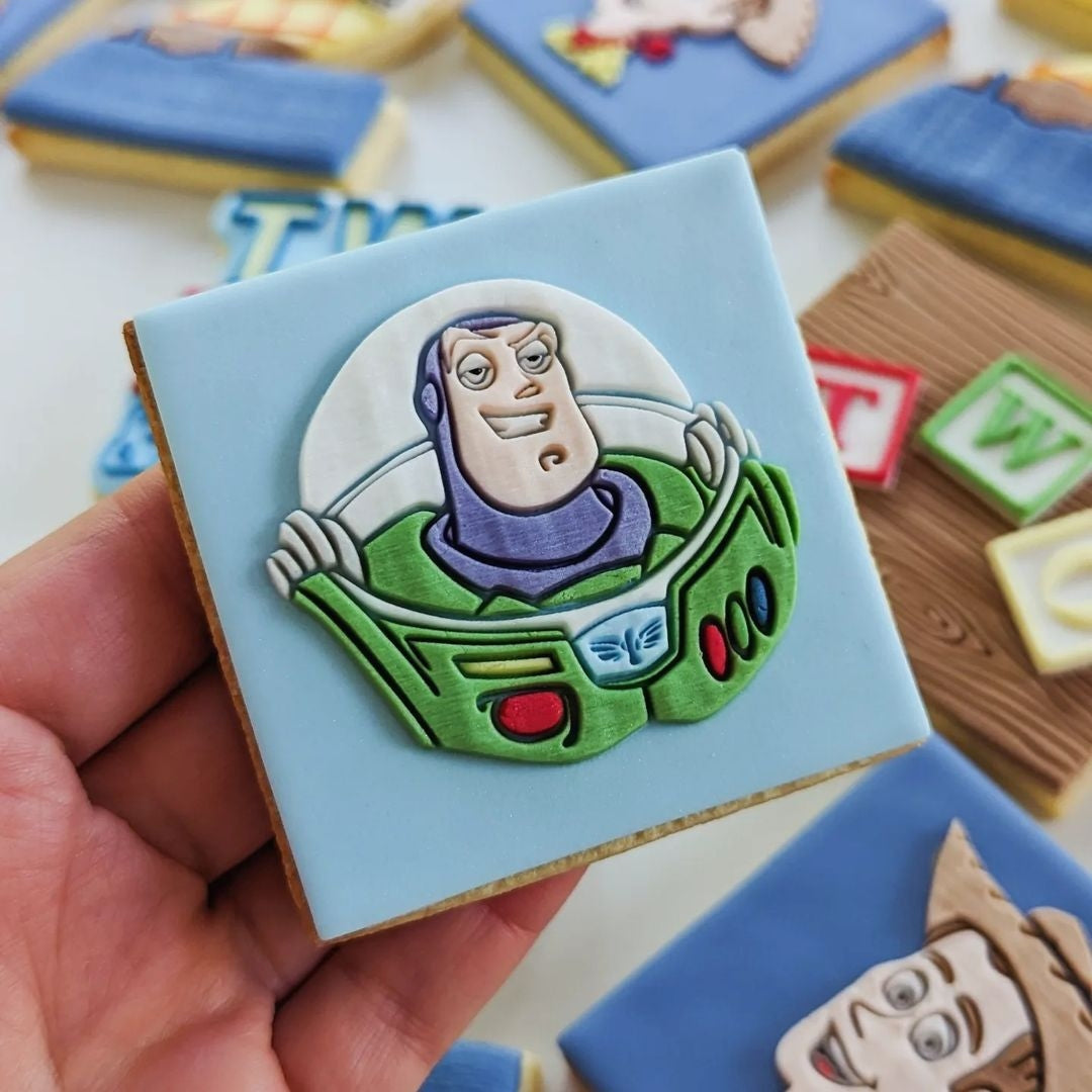 Buzz Lightyear face Fondant Debosser