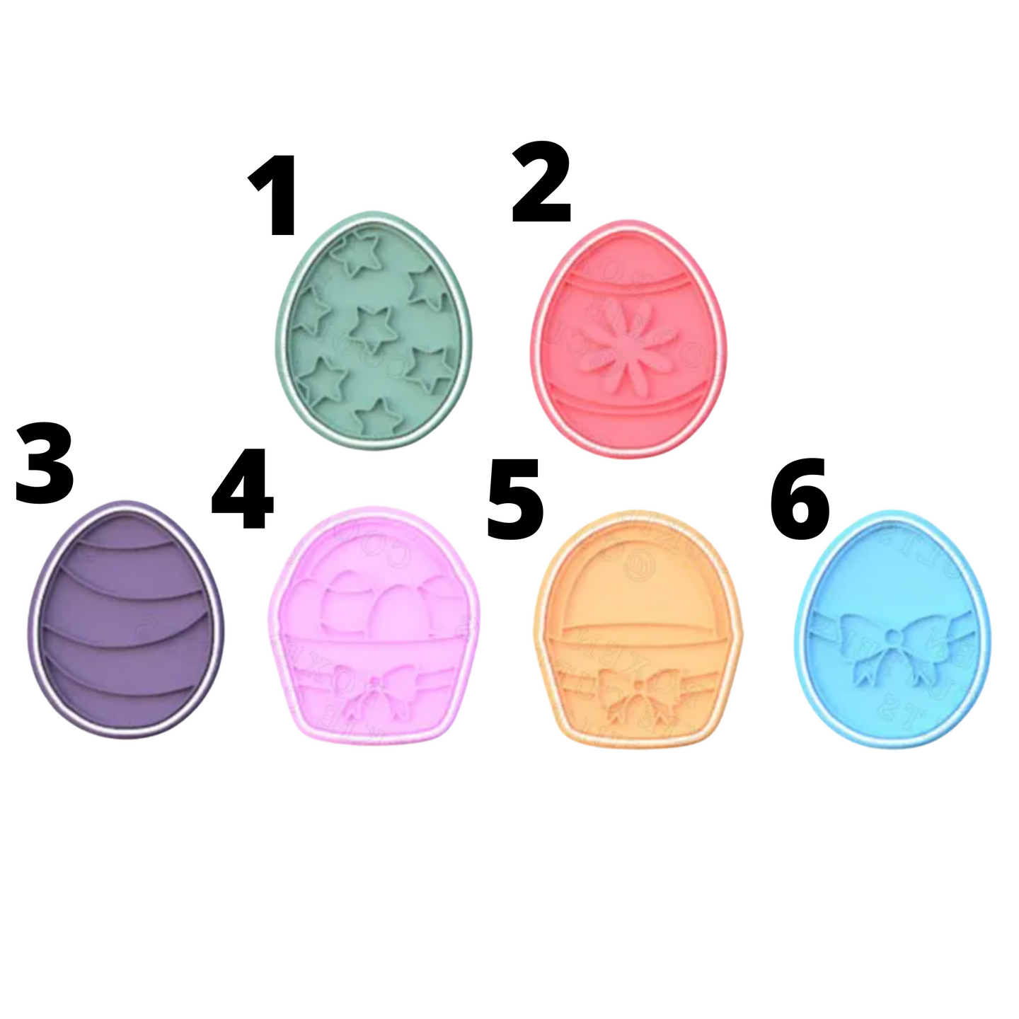 Easter egg cookie cutters