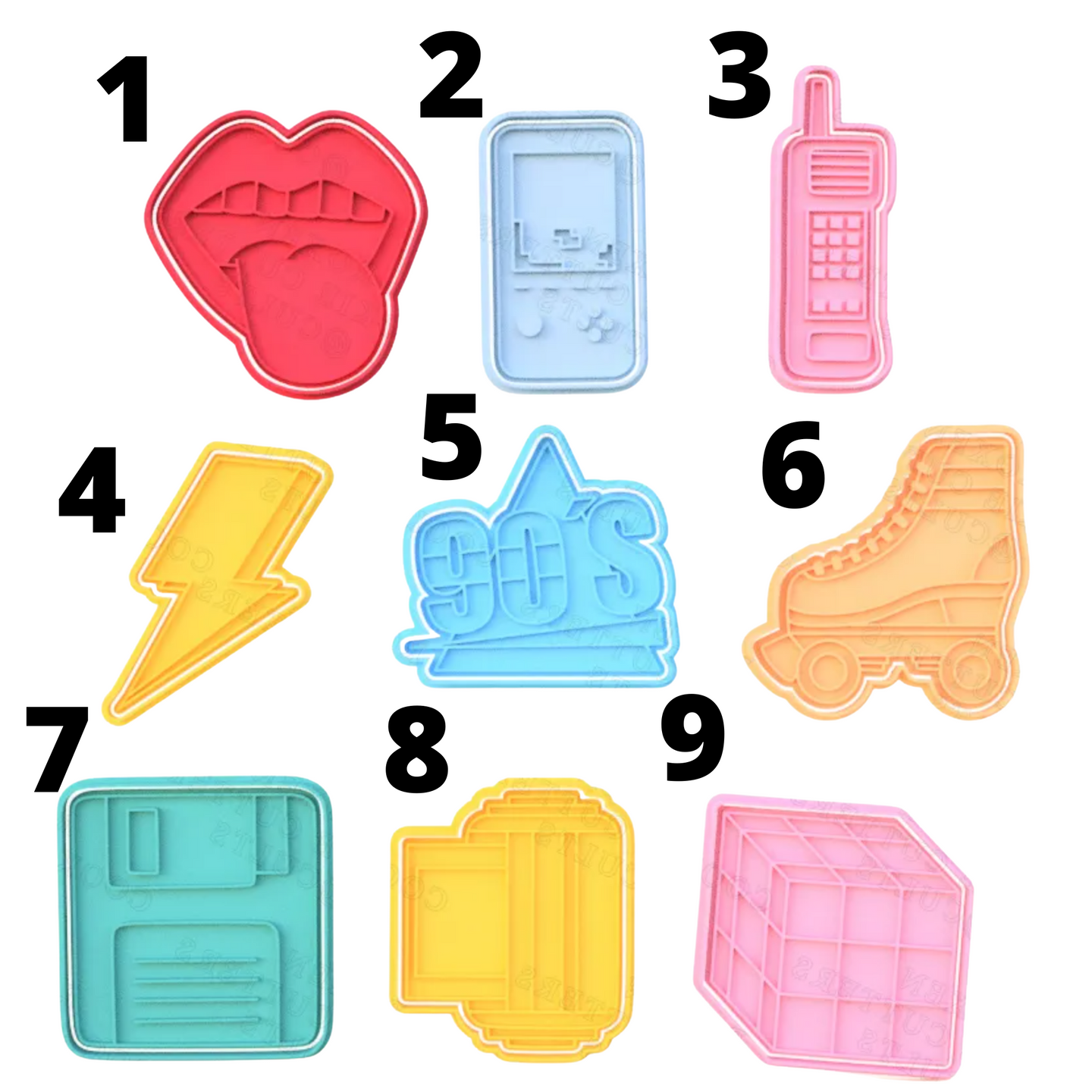 90's Retro Cookie Cutters