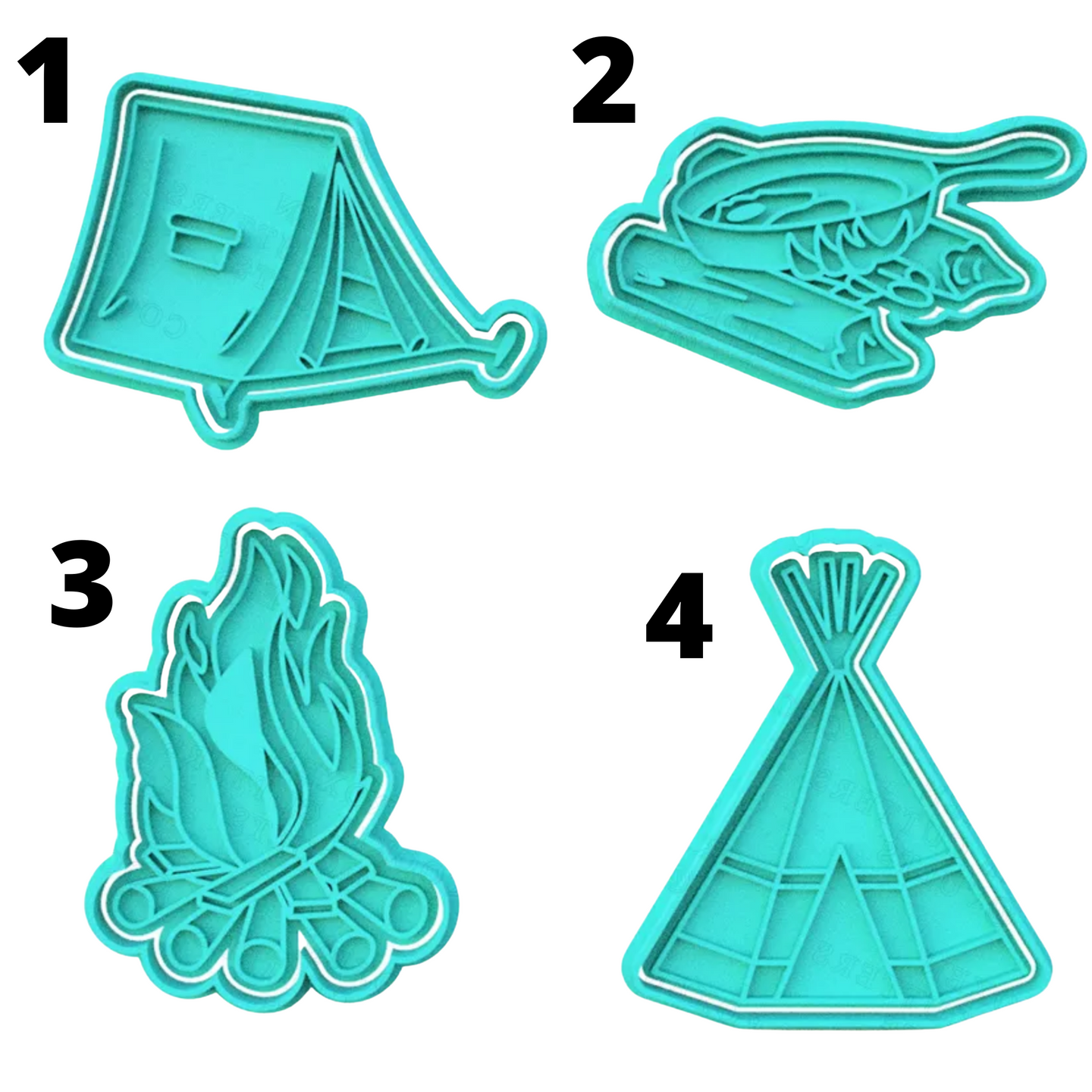 Camping Theme cookie cutters