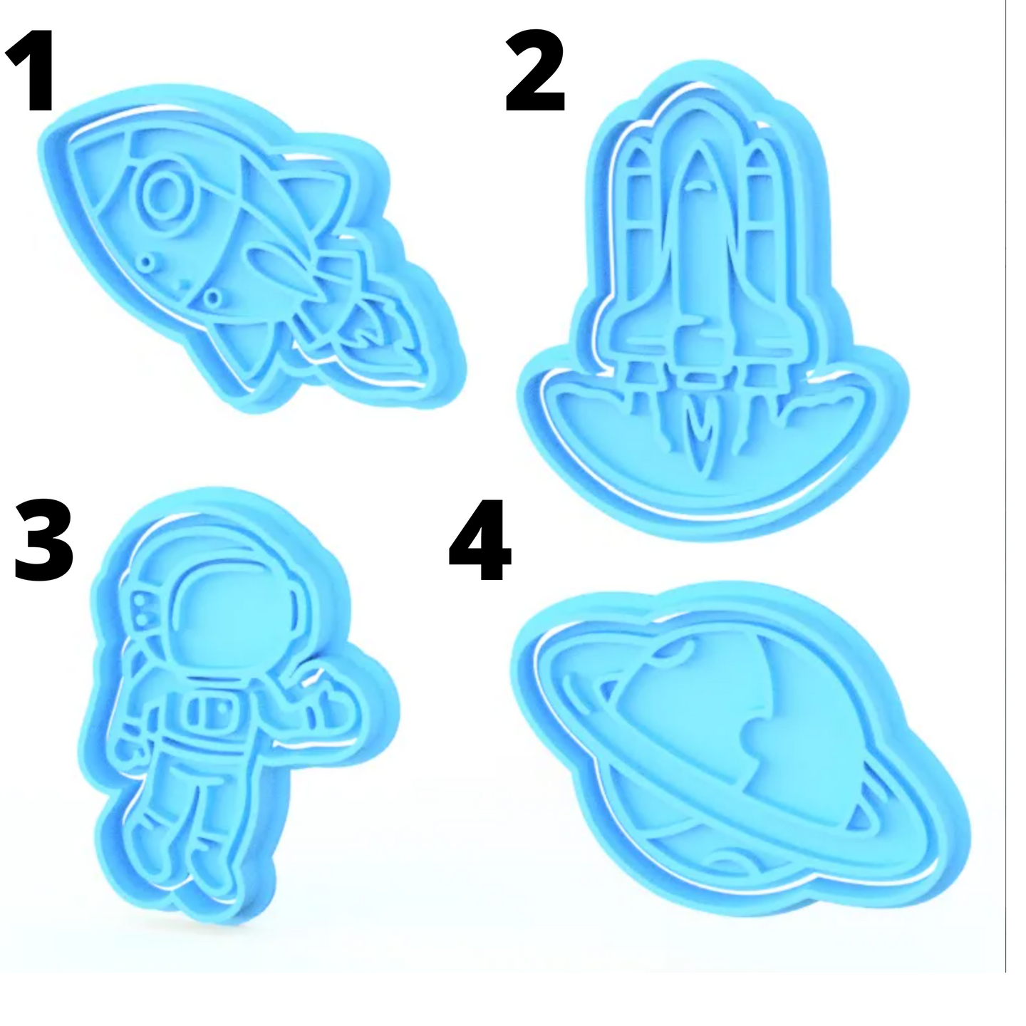 Space Theme cookie cutters