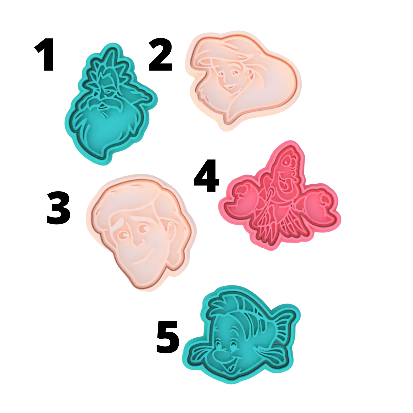 Little Mermaid cookie cutters