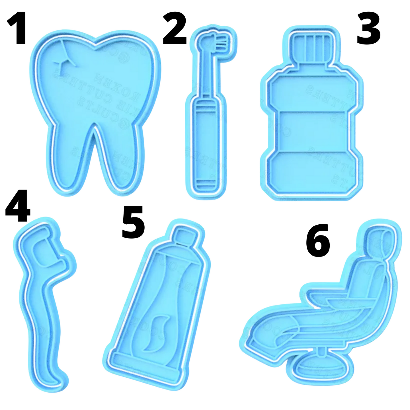 Dentist Theme cookie cutters