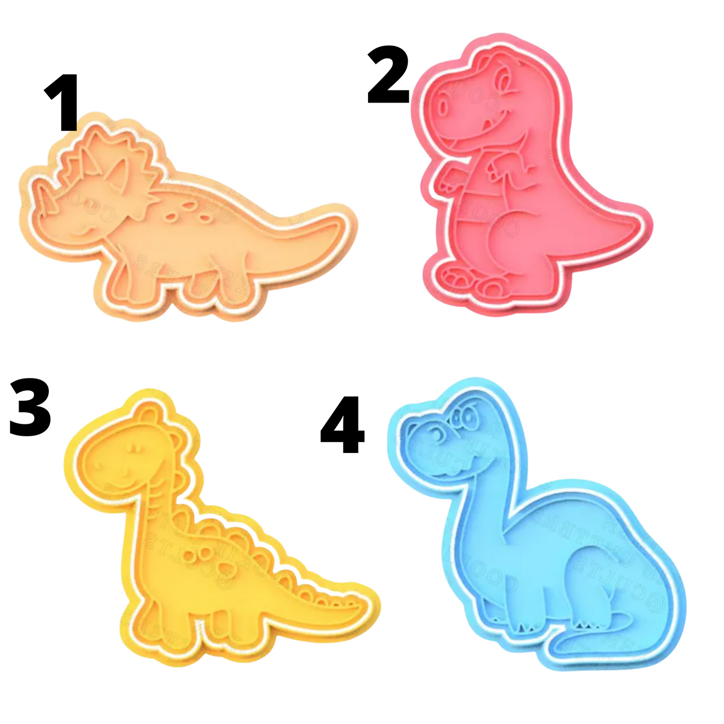 Dinosaur cookie cutters