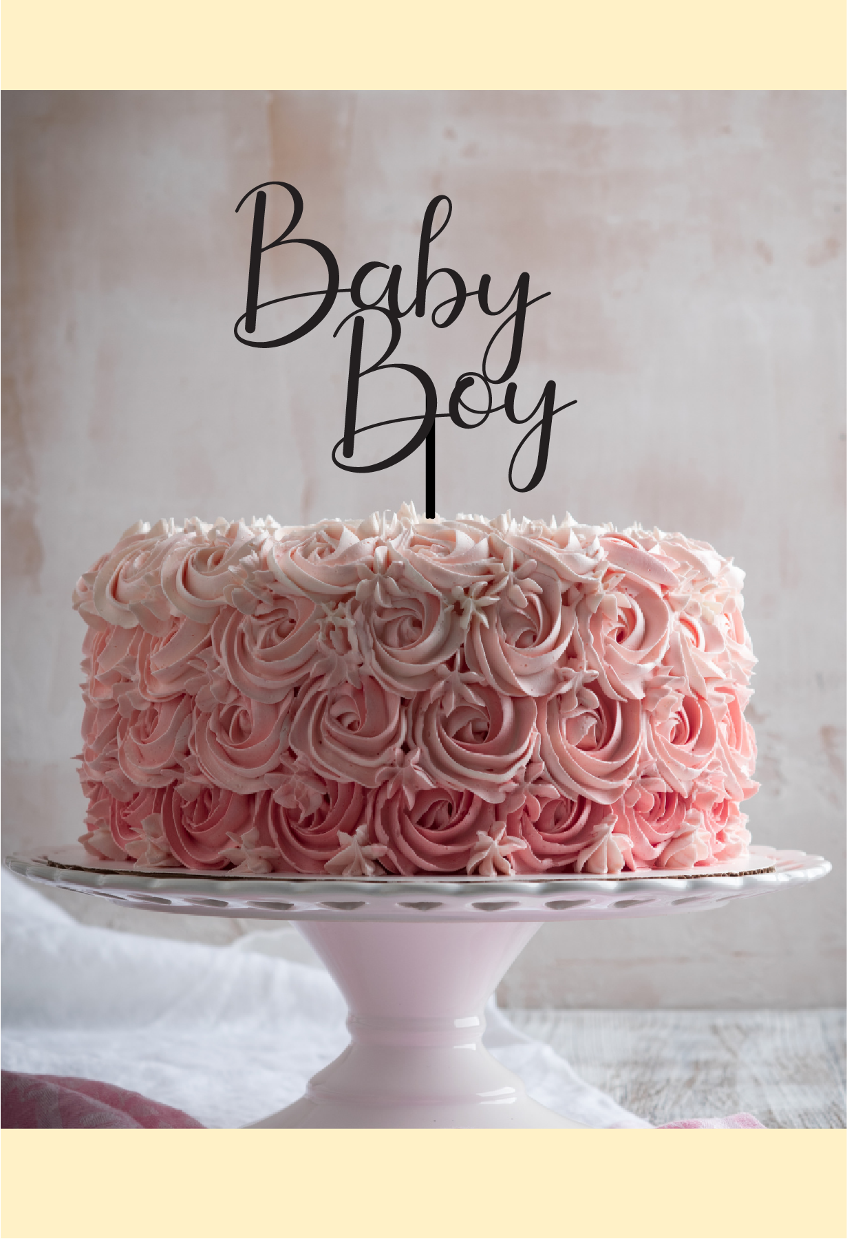 Baby Boy Cake Topper