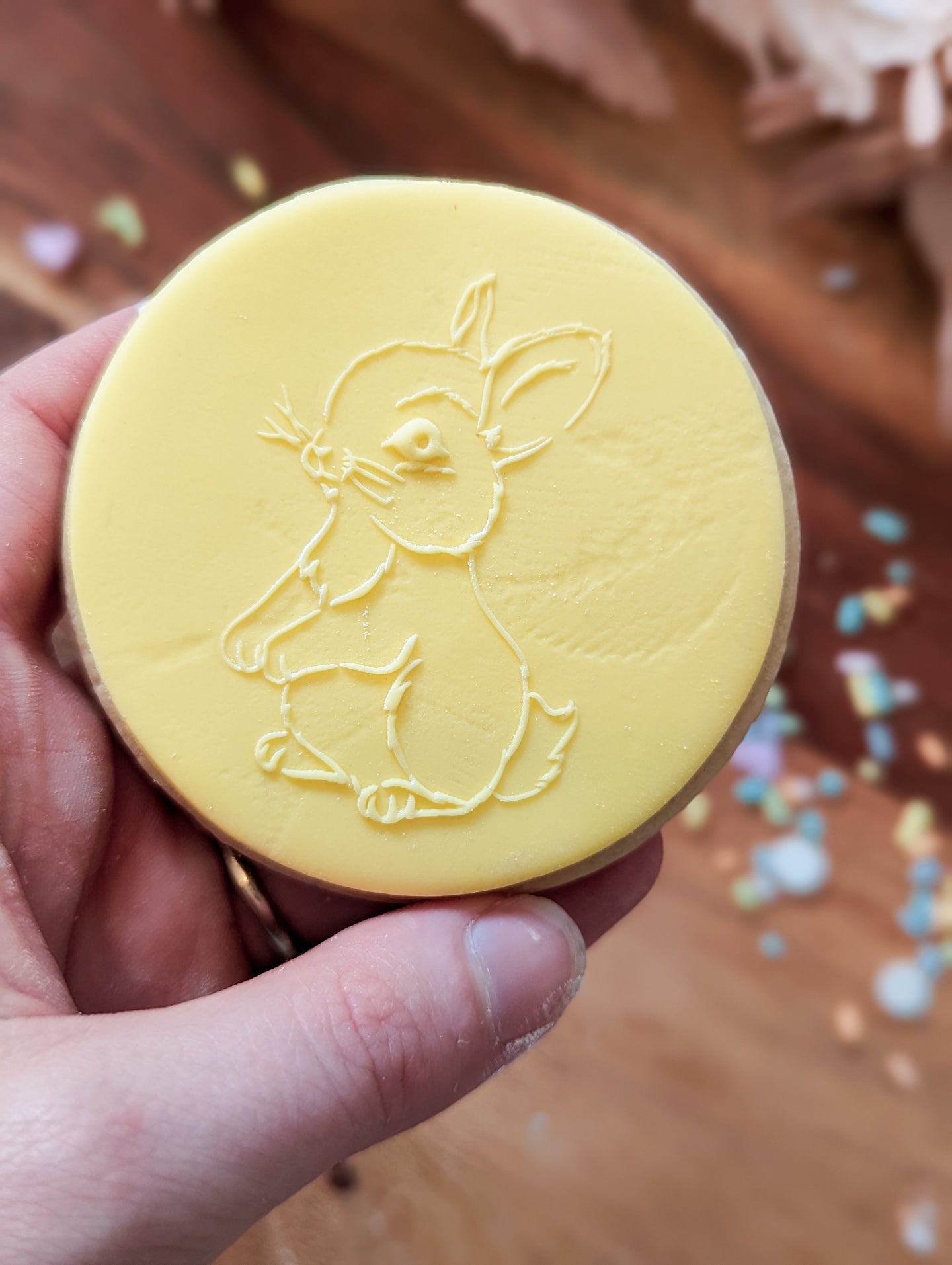 Bunny Fondant debosser