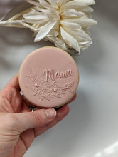 Load image into Gallery viewer, Floral frame Mama Fondant debosser
