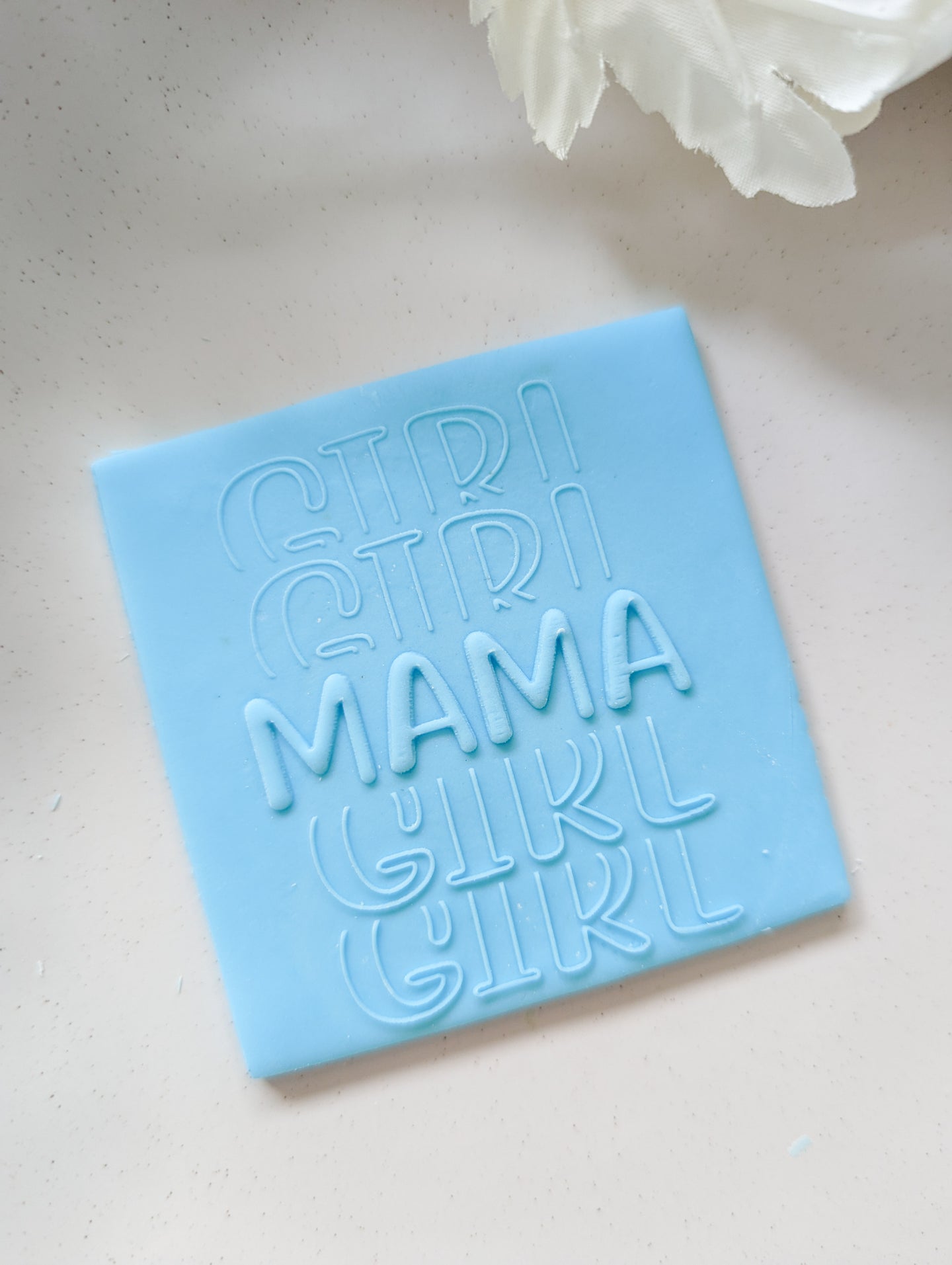 Girl Mama Fondant debosser