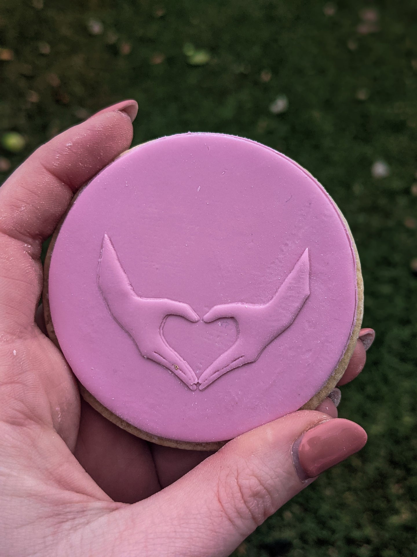 Love Heart Hands Fondant Debosser