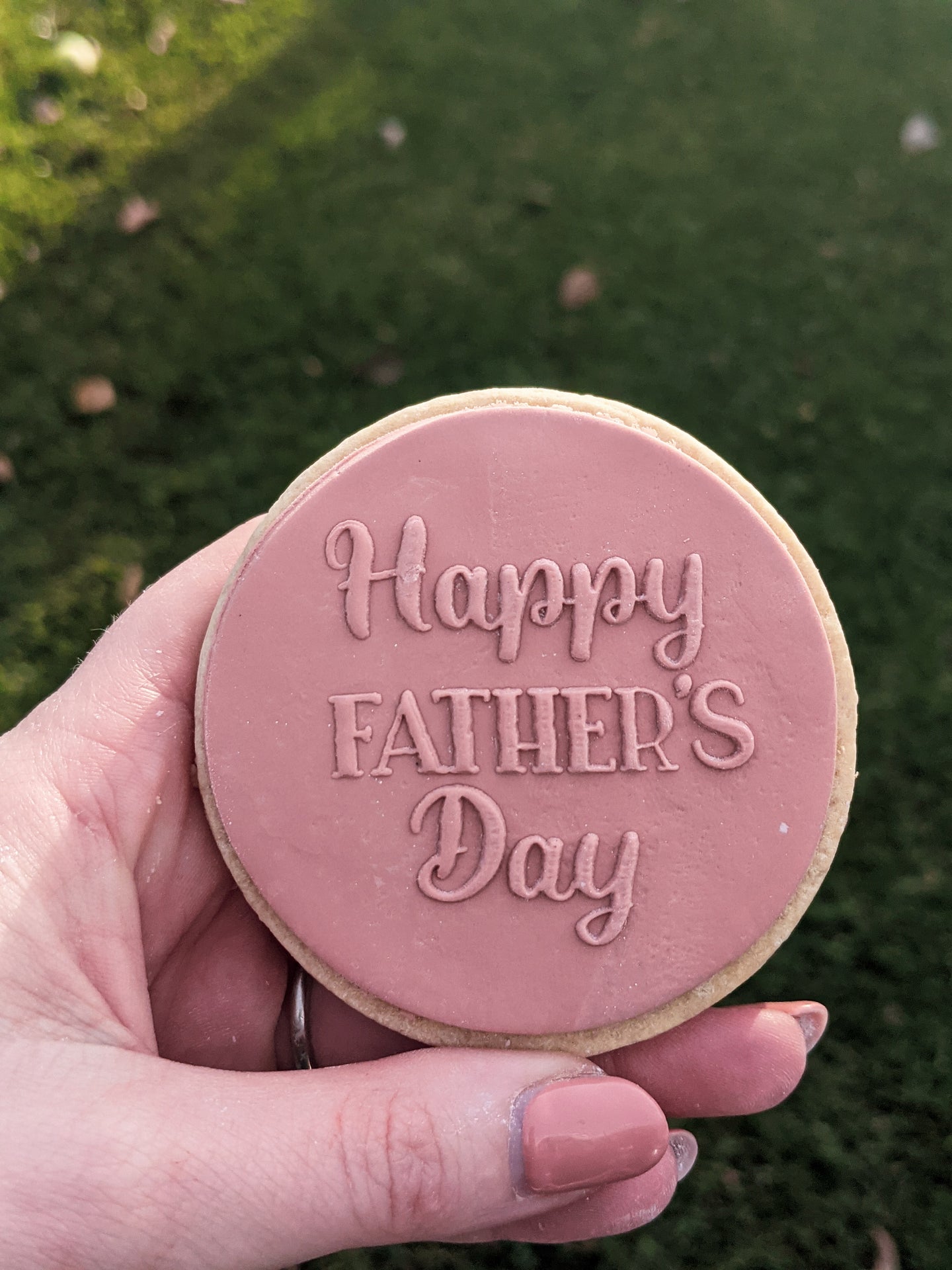 Happy Fathers Day Fondant Debosser