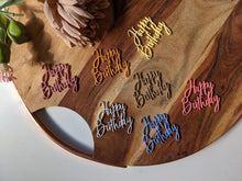 Cargar imagen en el visor de la galería, Happy Birthday Cupcake Topper
