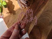 Cargar imagen en el visor de la galería, Happy Birthday Cupcake Topper
