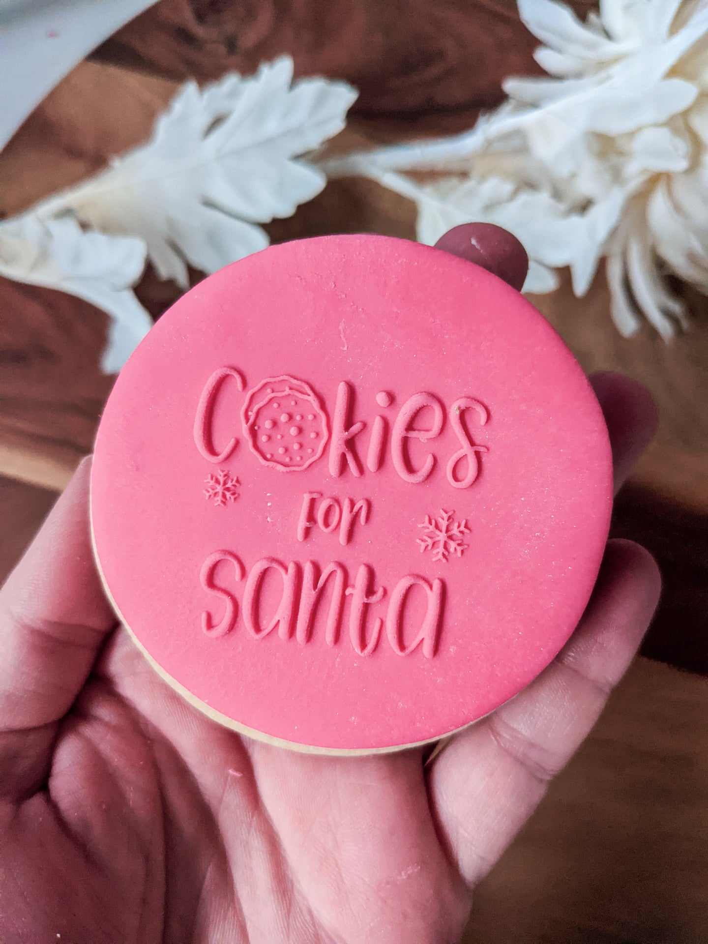 Cookies for Santa Fondant debosser