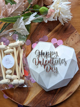 Load image into Gallery viewer, Happy Valentines Day Cake topper Plaque
