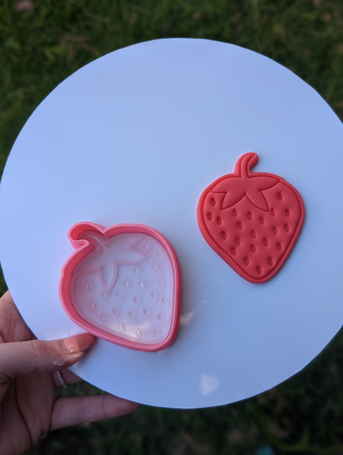 Strawberry embosser and Cutter