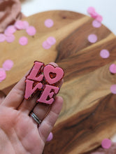 Load image into Gallery viewer, Double Layer LOVE Cupcake toppers
