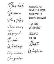 Cargar imagen en el visor de la galería, Single Word Embossers - Wedding Set
