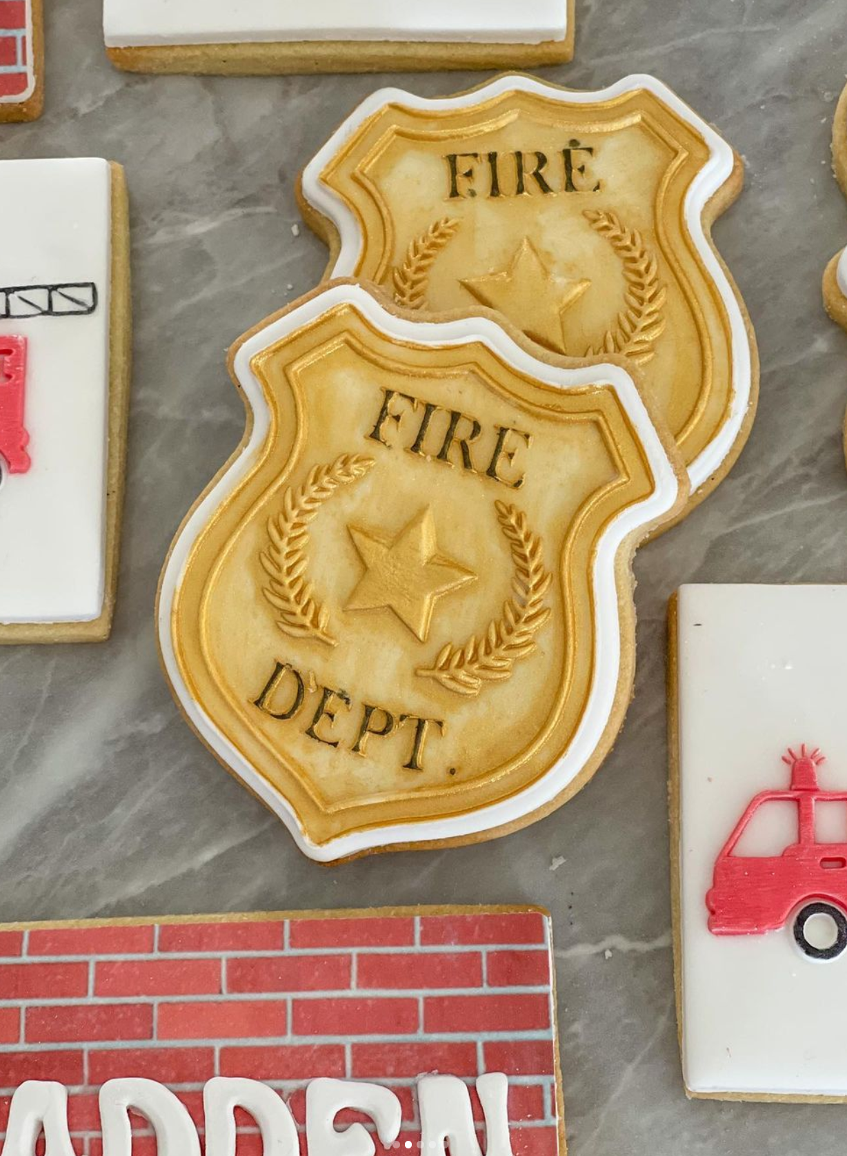 Fire Department badge debosser and cutter