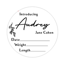 Load image into Gallery viewer, Baby Name Announcement Plaque
