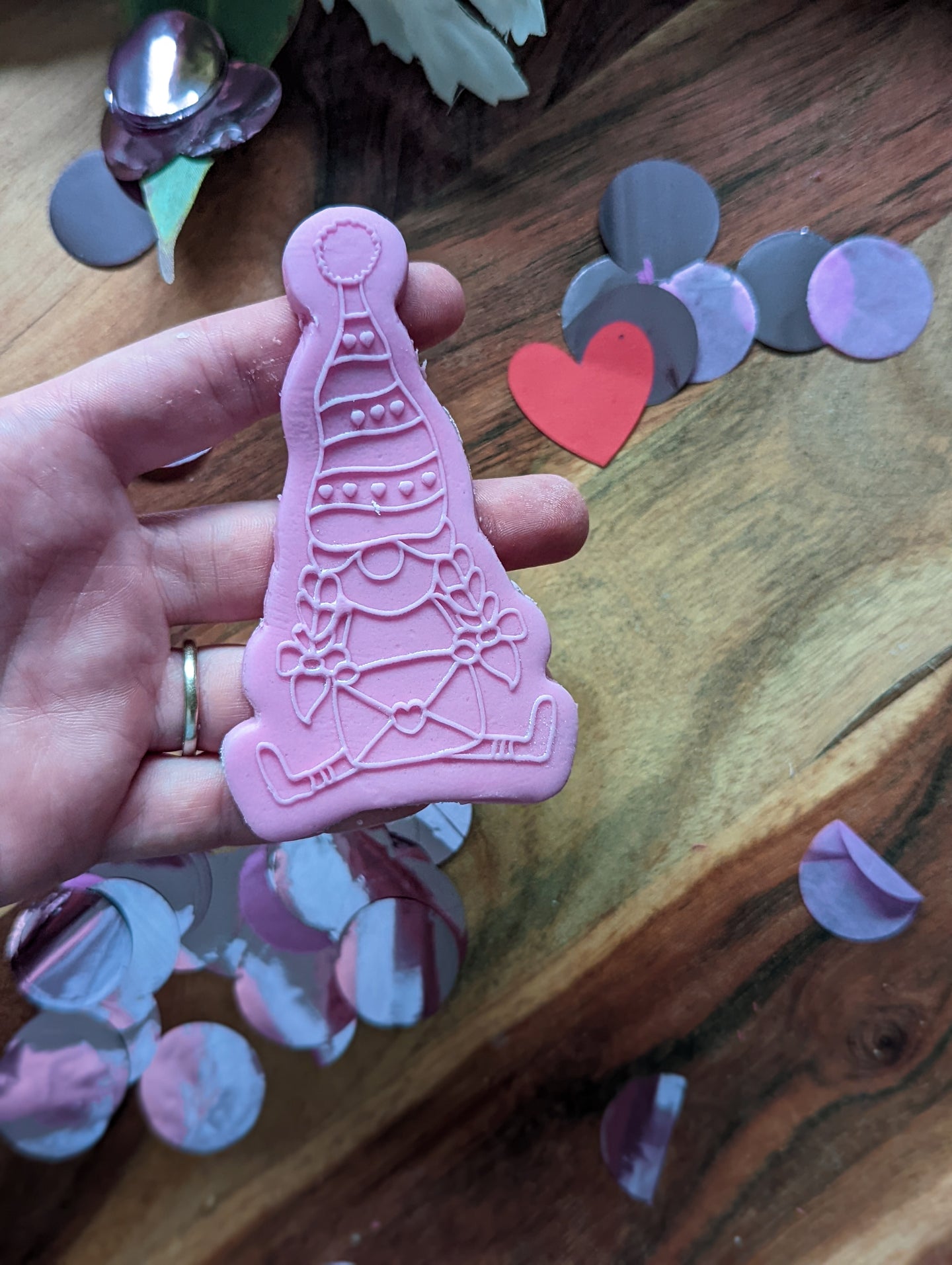 Valentines Gnome debosser and cutter