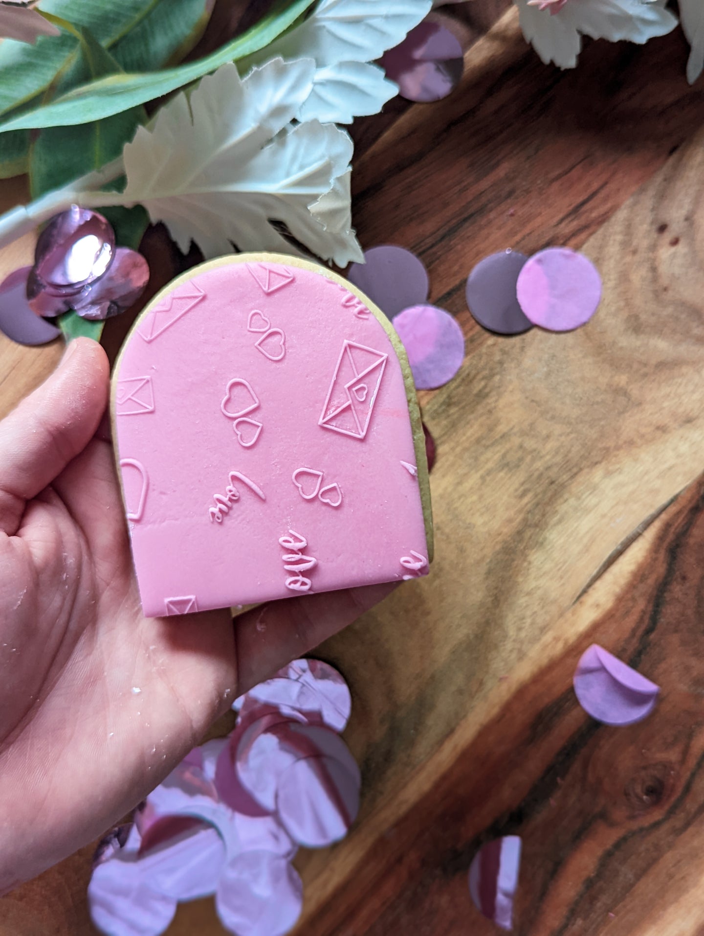 Valentines Pattern Fondant debosser